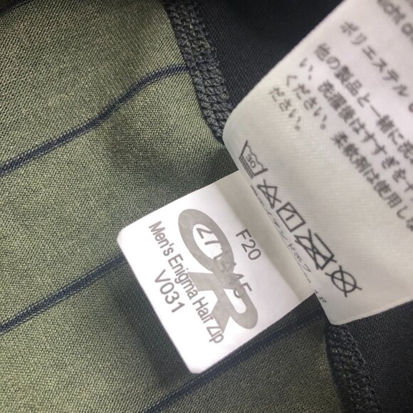 Outdoor Research Enigma 1/4 Zip Mens Large Green Black Base Layer Merino Wool - Picture 8 of 10